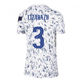 2020-2021 France Pre-Match Training Shirt (White) - Kids (LIZARAZU 3)