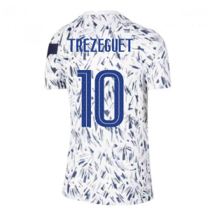2020-2021 France Pre-Match Training Shirt (White) - Kids (TREZEGUET 10)