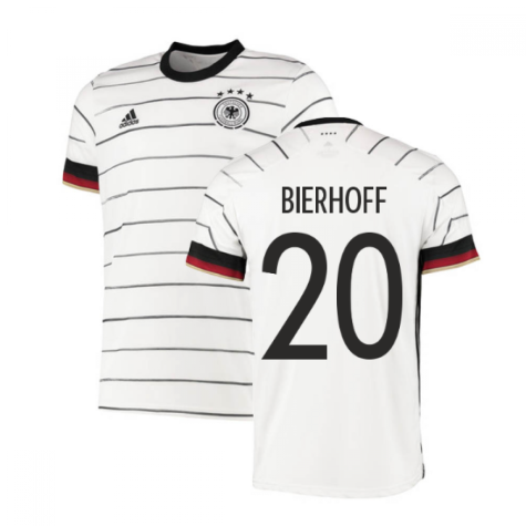 2020-2021 Germany Authentic Home Adidas Football Shirt (BIERHOFF 20)