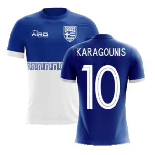 2023-2024 Greece Away Concept Football Shirt (KARAGOUNIS 10) - Kids