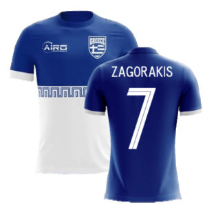 2023-2024 Greece Away Concept Football Shirt (ZAGORAKIS 7) - Kids