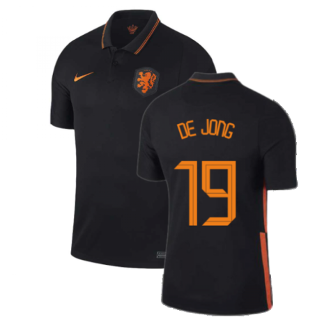 2020-2021 Holland Away Nike Football Shirt (DE JONG 19)