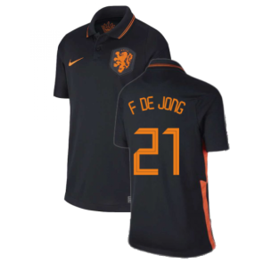 2020-2021 Holland Away Nike Football Shirt (Kids) (F DE JONG 21)
