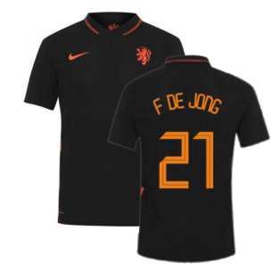 2020-2021 Holland Away Nike Vapor Match Shirt (F DE JONG 21)