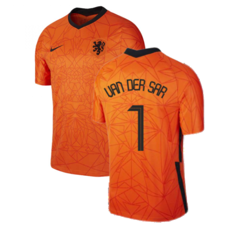 2020-2021 Holland Home Nike Football Shirt (Kids) (VAN DER SAR 1)