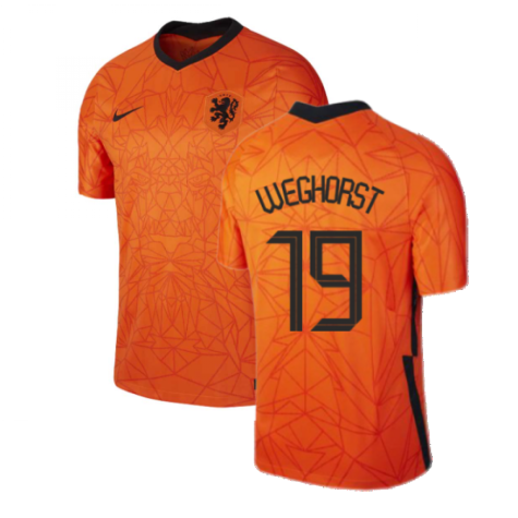 2020-2021 Holland Home Nike Football Shirt (WEGHORST 19)