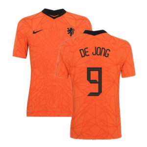 2020-2021 Holland Home Nike Vapor Match Shirt (DE JONG 9)
