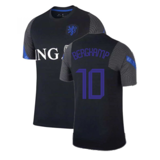 2020-2021 Holland Nike Training Shirt (Black) - Kids (BERGKAMP 10)