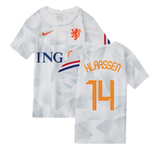 2020-2021 Holland Pre-Match Training Shirt (White) - Kids (KLAASSEN 14)