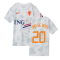 2020-2021 Holland Pre-Match Training Shirt (White) - Kids (VAN DE BEEK 20)