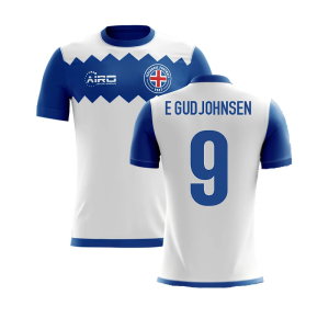 2025-2026 Iceland Airo Concept Away Shirt (E Gudjohnsen 9) - Kids