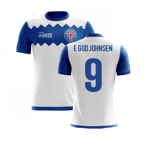 2023-2024 Iceland Airo Concept Away Shirt (E Gudjohnsen 9) - Kids