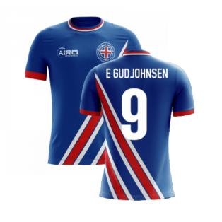 2022-2023 Iceland Airo Concept Home Shirt (E Gudjohnsen 9)