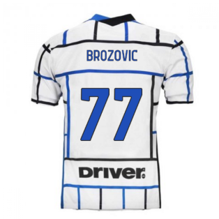 2020-2021 Inter Milan Away Nike Football Shirt (BROZOVIC 77)
