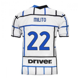 2020-2021 Inter Milan Away Nike Football Shirt (MILITO 22)