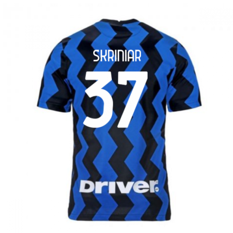 2020-2021 Inter Milan Home Nike Football Shirt (SKRINIAR 37)