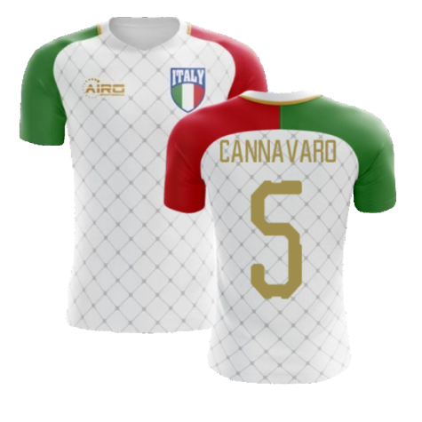 2023-2024 Italy Away Concept Football Shirt (Cannavaro 5) - Kids