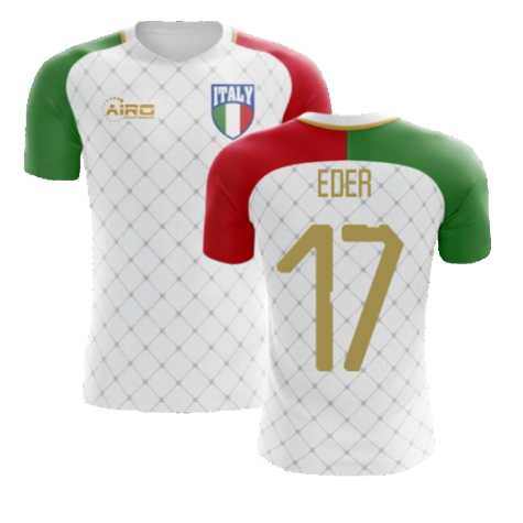 2023-2024 Italy Away Concept Football Shirt (Eder 17) - Kids
