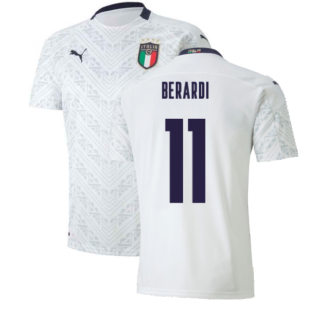 2020-2021 Italy Away Puma Football Shirt (Kids) (BERARDI 11)