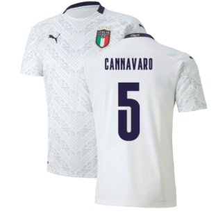 2020-2021 Italy Away Puma Football Shirt (Kids) (CANNAVARO 5)