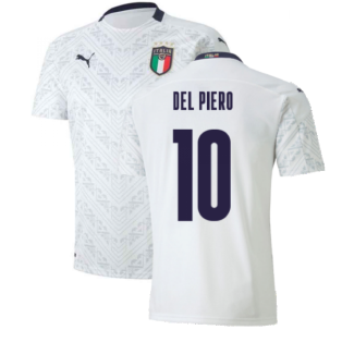 2020-2021 Italy Away Puma Football Shirt (Kids) (DEL PIERO 10)