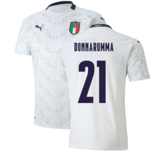 2020-2021 Italy Away Puma Football Shirt (Kids) (DONNARUMMA 21)