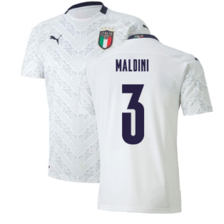 2020-2021 Italy Away Puma Football Shirt (Kids) (MALDINI 3)