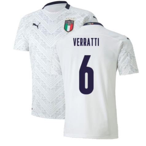 2020-2021 Italy Away Puma Football Shirt (Kids) (VERRATTI 6)