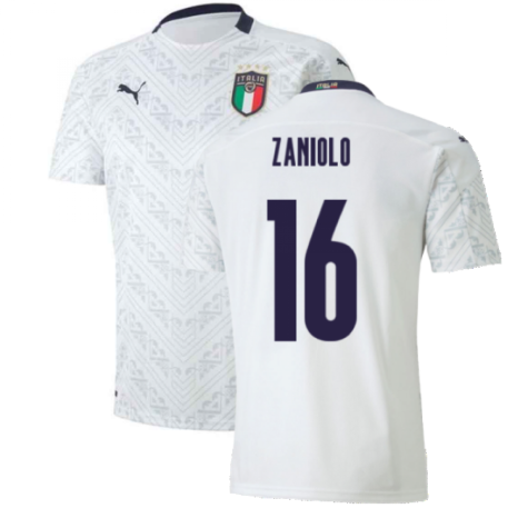 2020-2021 Italy Away Puma Football Shirt (Kids) (ZANIOLO 16)