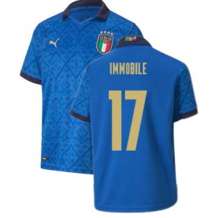 2020-2021 Italy Home Puma Football Shirt (Kids) (IMMOBILE 17)