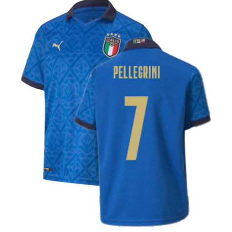 2020-2021 Italy Home Puma Football Shirt (Kids) (PELLEGRINI 7)
