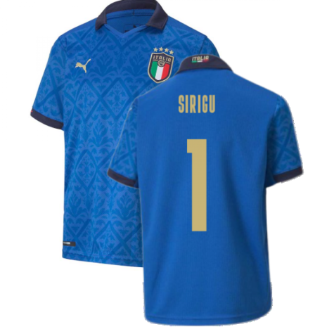 2020-2021 Italy Home Puma Football Shirt (Kids) (SIRIGU 1)