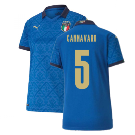 2020-2021 Italy Home Shirt - Womens (CANNAVARO 5)
