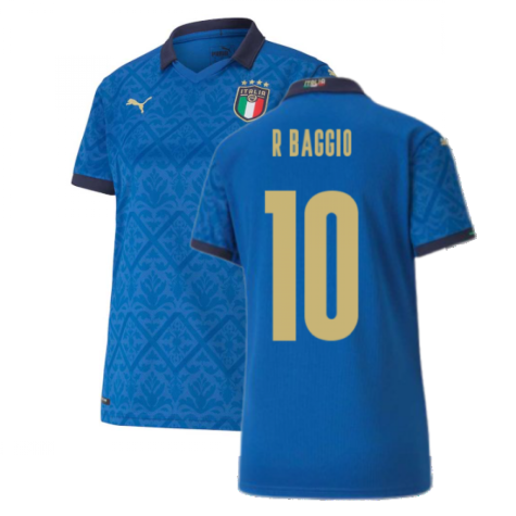 2020-2021 Italy Home Shirt - Womens (R BAGGIO 10)