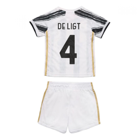 2020-2021 Juventus Adidas Home Baby Kit (DE LIGT 4)