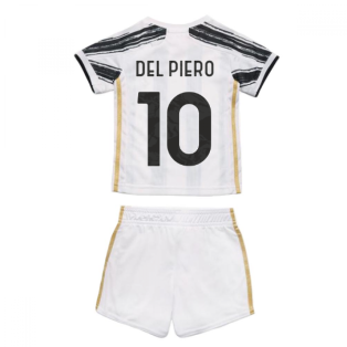 2020-2021 Juventus Adidas Home Baby Kit (DEL PIERO 10)