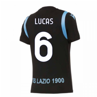 2020-2021 Lazio Pre-Match Training Shirt (Black) (LUCAS 6)