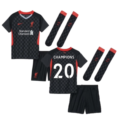 2020-2021 Liverpool 3rd Little Boys Mini Kit (CHAMPIONS 20)