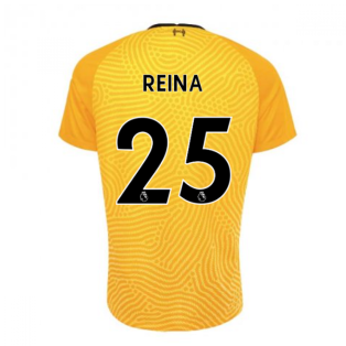 2020-2021 Liverpool Goalkeeper Shirt (Yellow) (REINA 25)