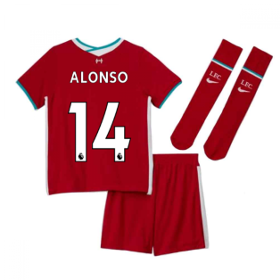 2020-2021 Liverpool Home Nike Little Boys Mini Kit (ALONSO 14)