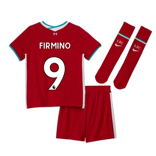 2020-2021 Liverpool Home Nike Little Boys Mini Kit (FIRMINO 9)