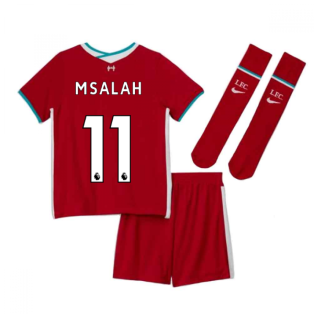 2020-2021 Liverpool Home Nike Little Boys Mini Kit (M.SALAH 11)