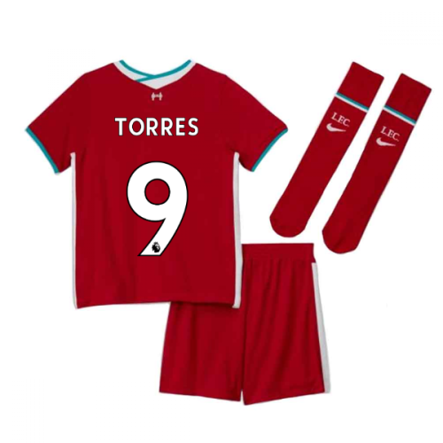 2020-2021 Liverpool Home Nike Little Boys Mini Kit (TORRES 9)