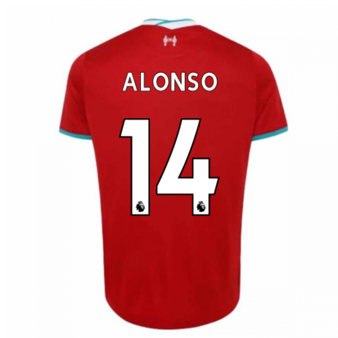2020-2021 Liverpool Home Shirt (ALONSO 14)