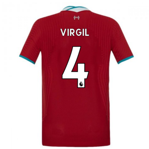 2020-2021 Liverpool Vapor Home Shirt (Kids) (VIRGIL 4)