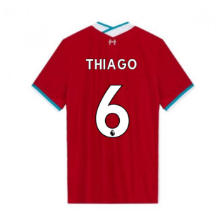 2020-2021 Liverpool Vapor Home Shirt (THIAGO 6)