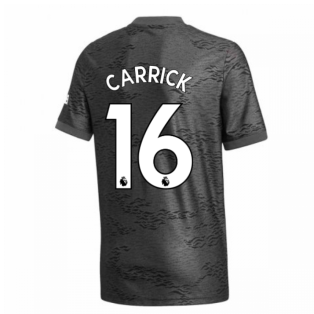 2020-2021 Man Utd Adidas Away Football Shirt (Kids) (CARRICK 16)