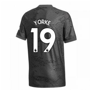 2020-2021 Man Utd Adidas Away Football Shirt (Kids) (YORKE 19)