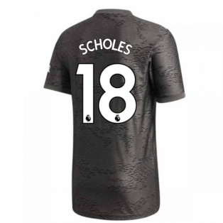 2020-2021 Man Utd Adidas Away Football Shirt (SCHOLES 18)