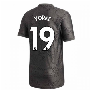 2020-2021 Man Utd Adidas Away Football Shirt (YORKE 19)